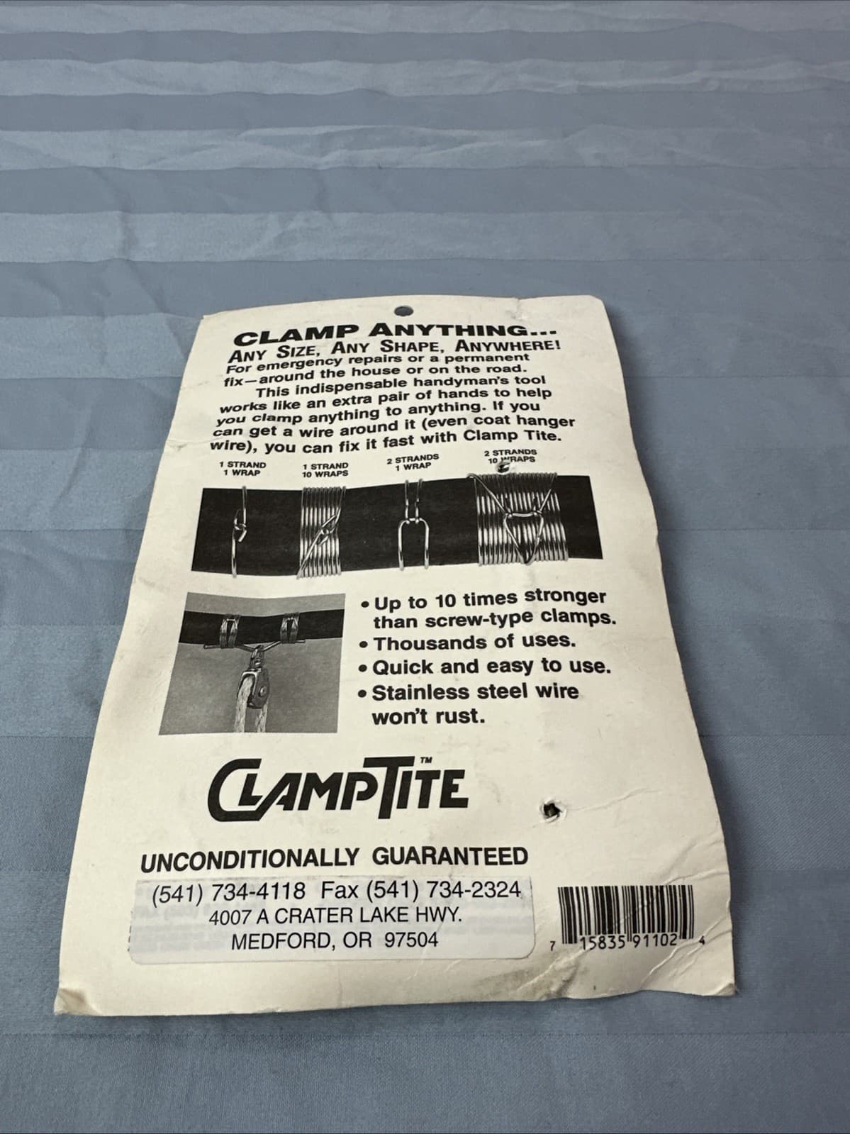 CLAMPTITE Tool Clamping Clamp Making Professional Wire Clamps USA New Other 5