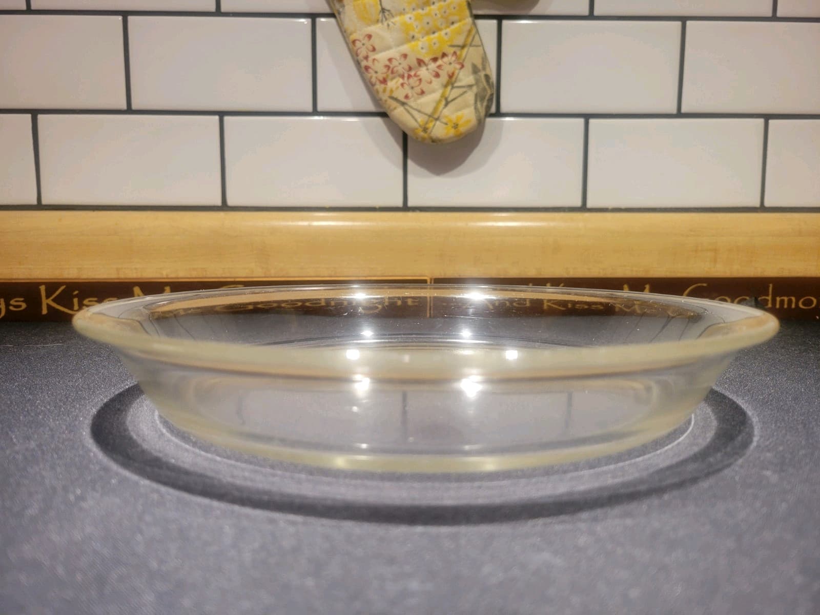 Vintage PYREX 9in Clear Pie Dish Pre-1975 #209  12 2