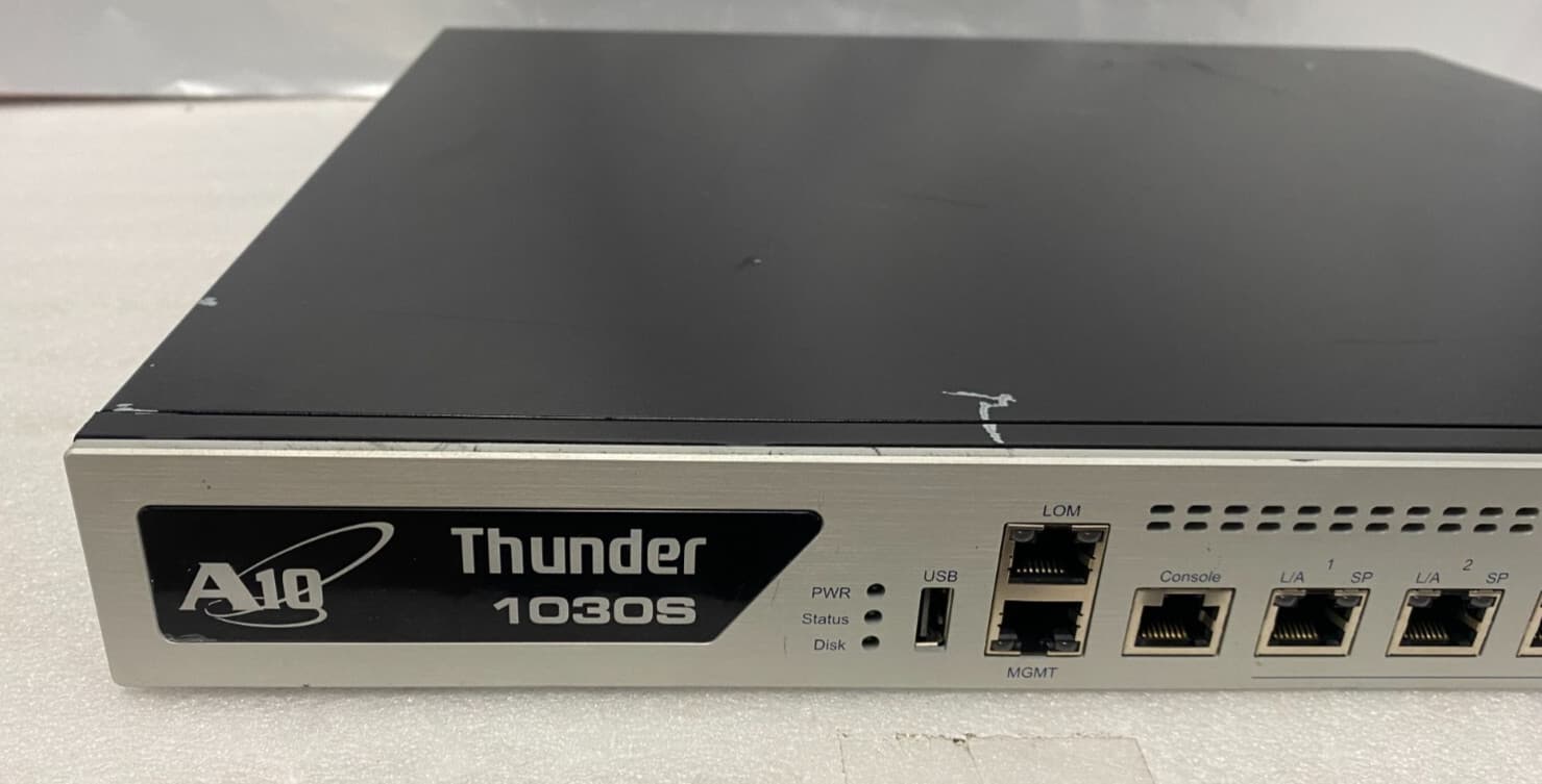 1030S A10 Networks Thunder TH1030-010-SSL Application Service Gateway w/2 AC PSU 2