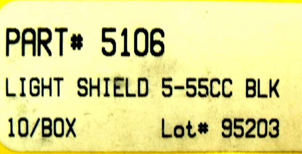 (50) NIB EFD 5106 Tip Shields:  Black, 5-55cc, for UV Cure & Light Sensitive Ad 3