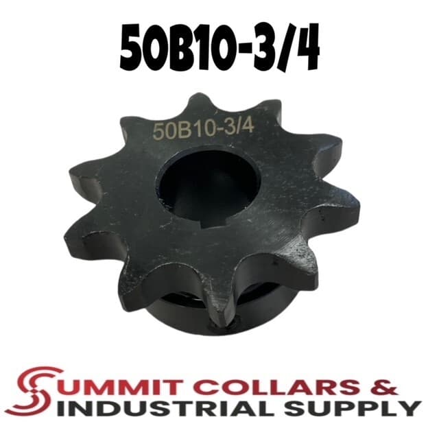#50 Roller Chain Sprocket B Type 3/4" Bore 10 Tooth 50B10-3/4