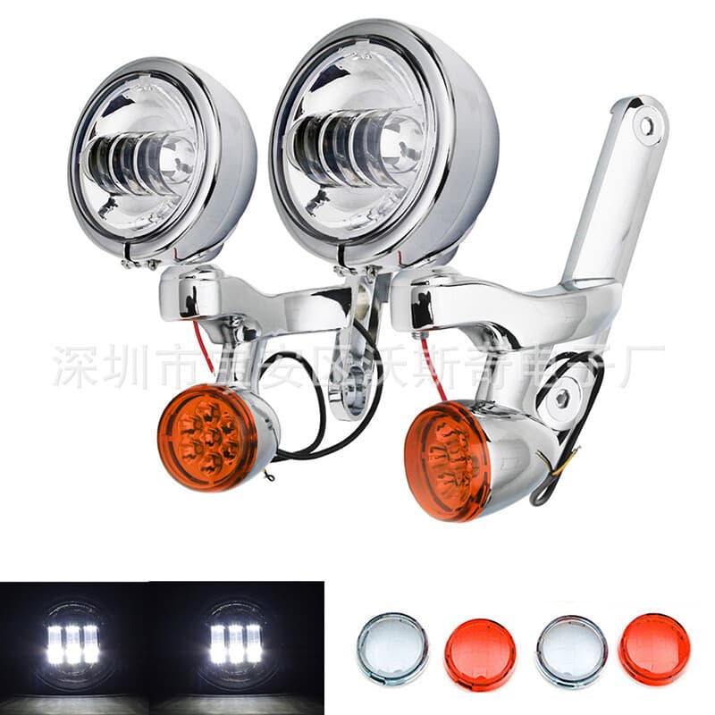 Harley conversion 4.5 inch turn signals headlights 6