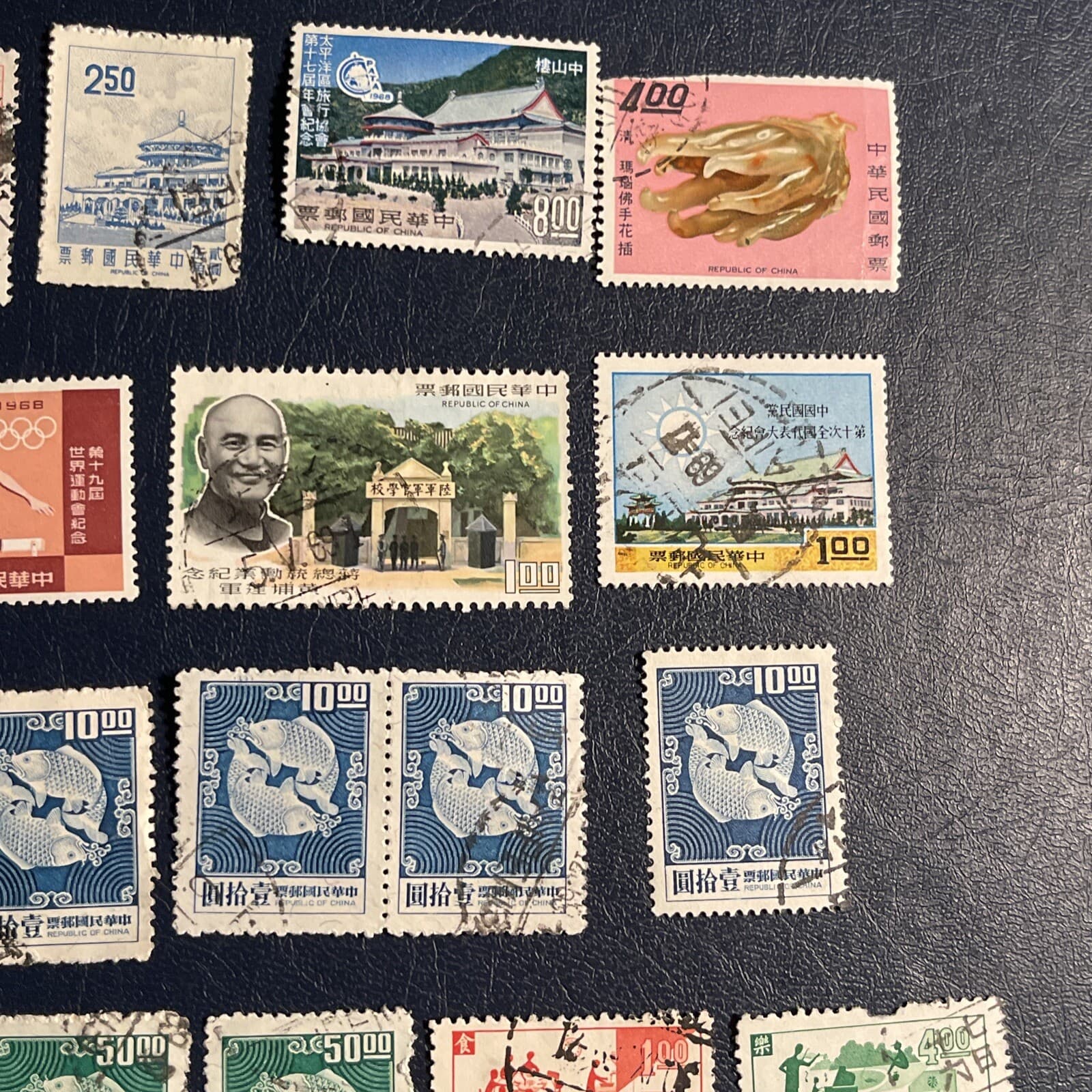 Taiwan 1968-1969 Used 23 Stamps, 1 Block Of 3, 3 Blocks Of 2, F/VF, See Photos 3