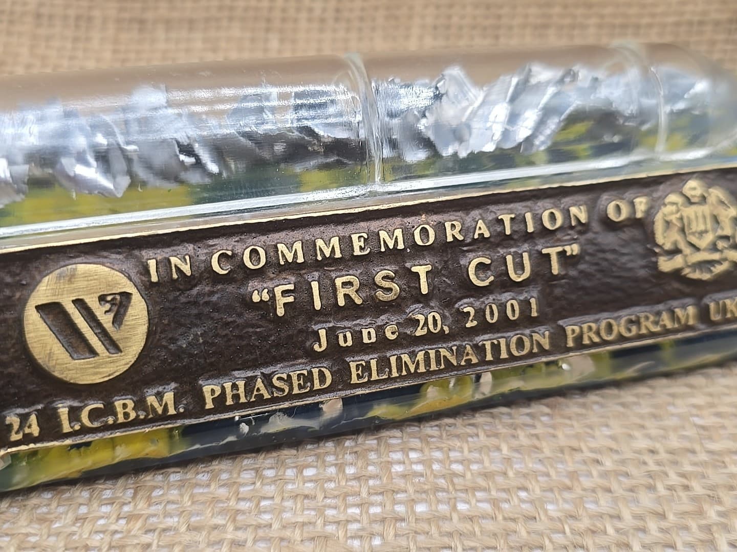 I.C.B.M. Phased Elimination Ukraine First Cut 6-20-2001 Commemoration Sample 4