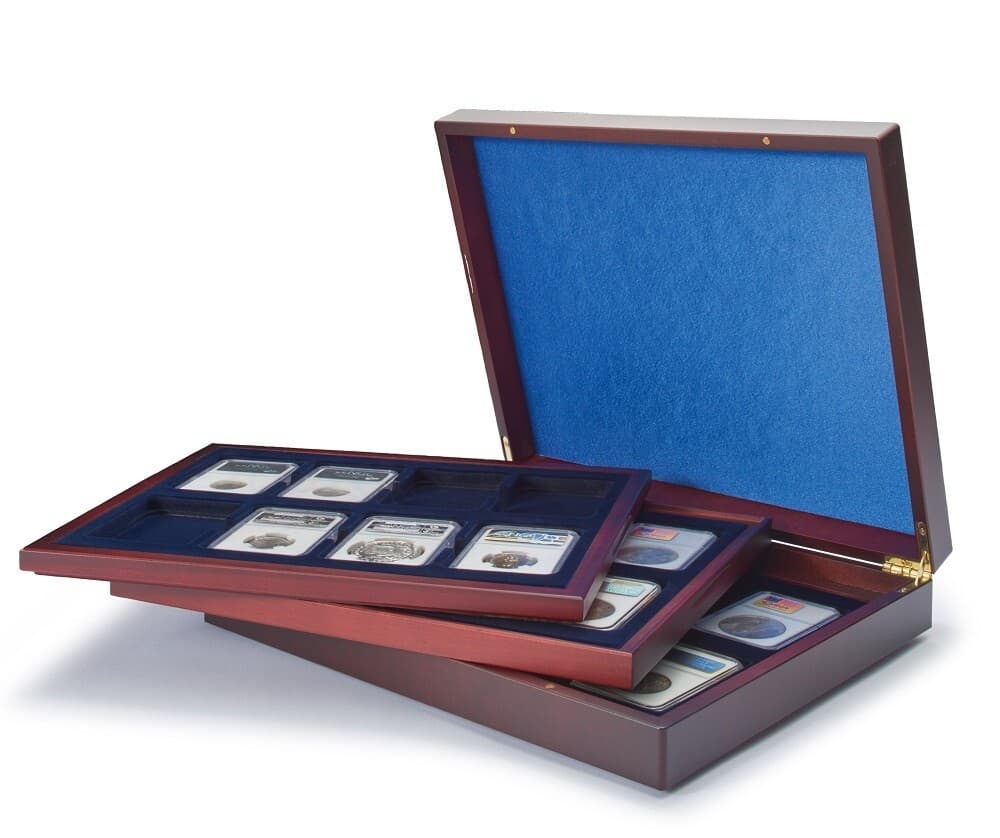 Certified Coin Box Lighthouse Deluxe Presentation Display Case 24 Slab PCGS NGC  3