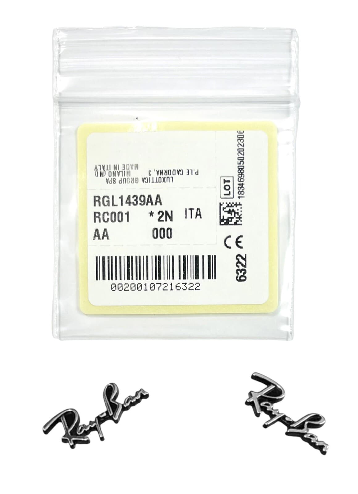 Ray Ban RB2132 New Wayfarer Replacement Written Decoration Icon Logo Genuine