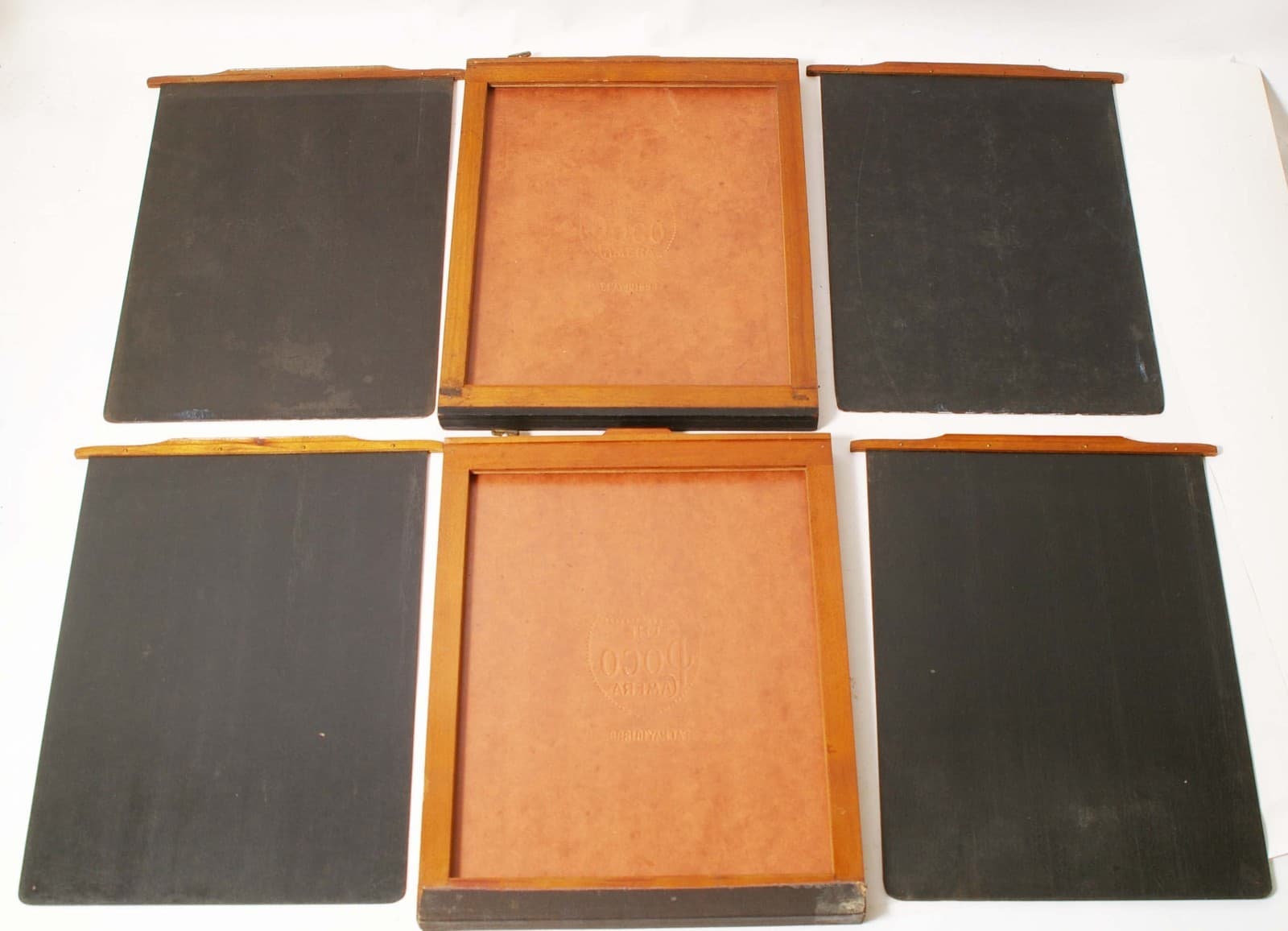 C13528~ 6.5x8.5  - TWO PREMO ROCHESTER Whole Plate Holder & 2 Film Sheaths-USED 2