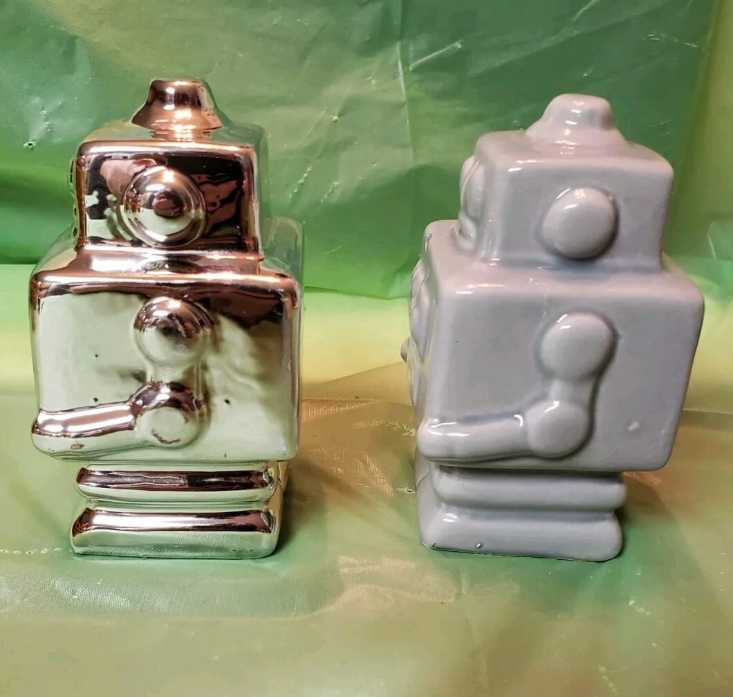 Pair Of Ceramic Robots 4