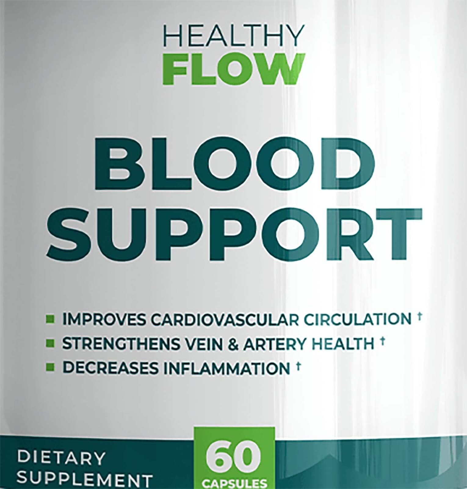 Healthy Flow Blood Health Supporrt Supplement 60 Capsules Genuine Healthy Flow