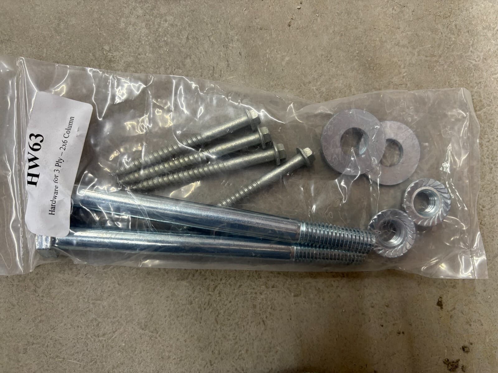 Perma-Column, concrete post with hardware and uplift anchor 4