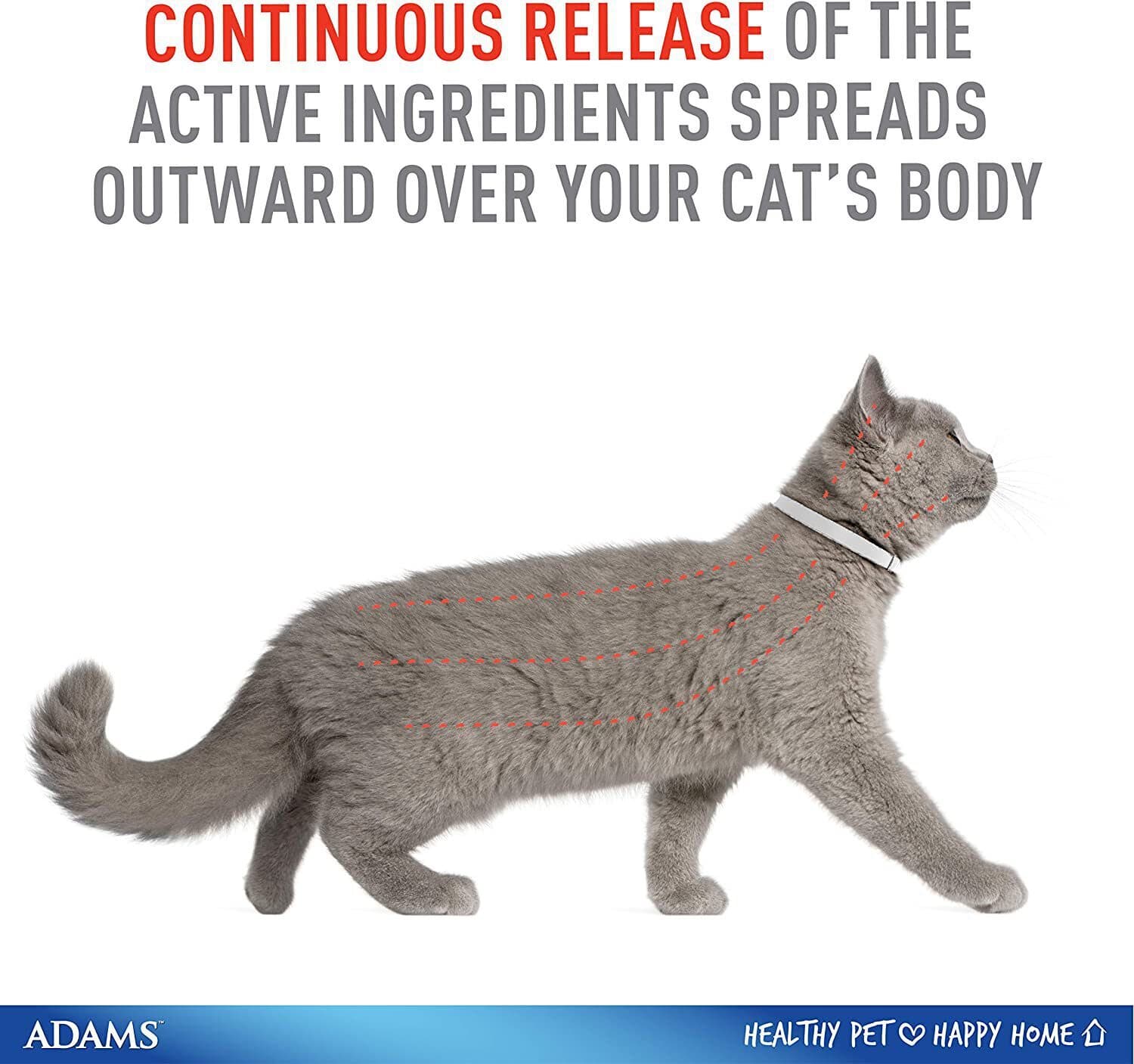 Adams Plus Flea & Tick Collar for Cats Up to 7 month Protection 3