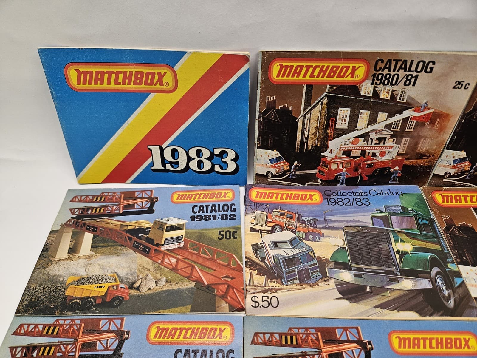 Matchbox Catalog Catalogue 80/81, 81/82, 82/83, 83 Lot Of 16 2