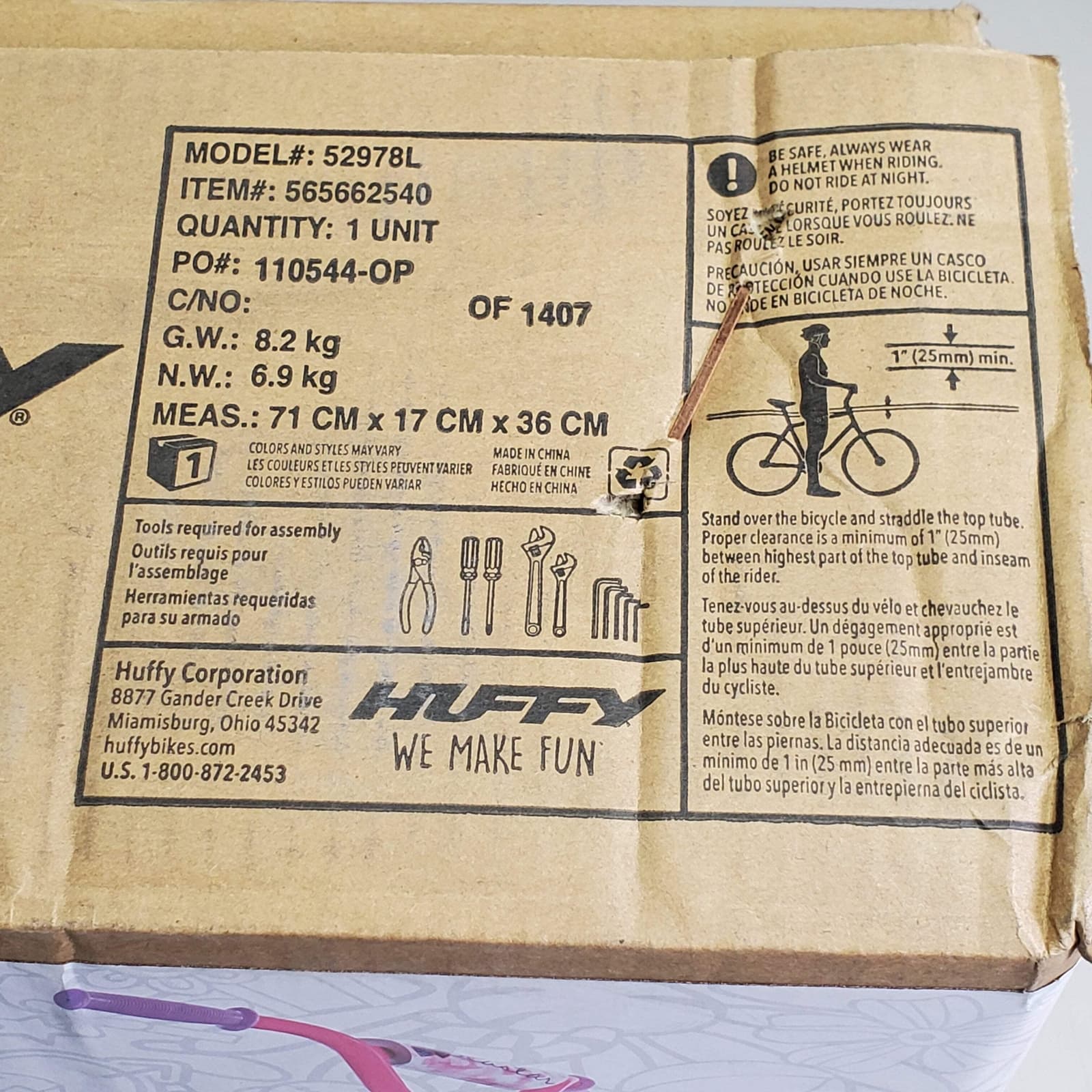 HUFFY Sea Star Girl’s Bicycle Age 3-5 W/ Training Wheels 12" Pink 52978L 4