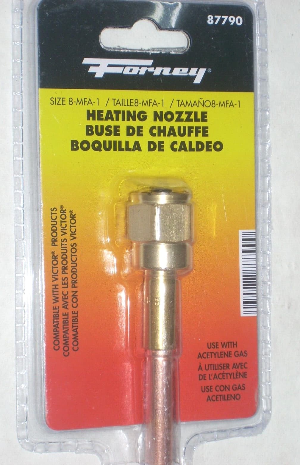 Forney Acetylene Heating Tip 8-MFA-1 Rosebud Fits Victor 100 Series Torch Handle 4