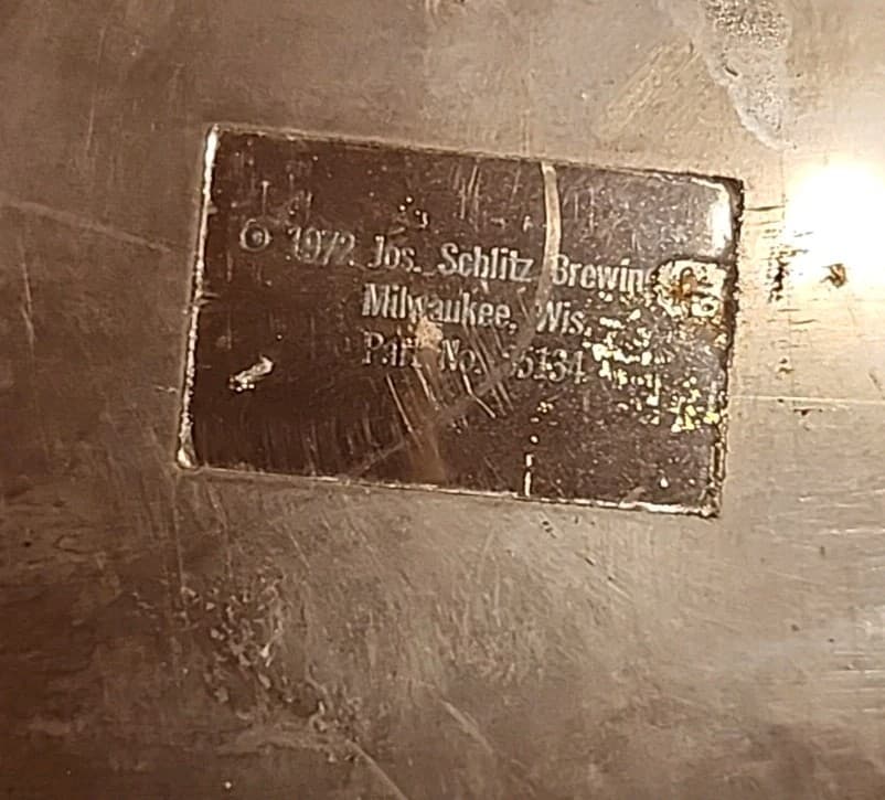 Vintage 1972 Schlitz Beer Jos. Schlitz Brewing Globe 34" x 14" Sign -Exc. Cond. 6