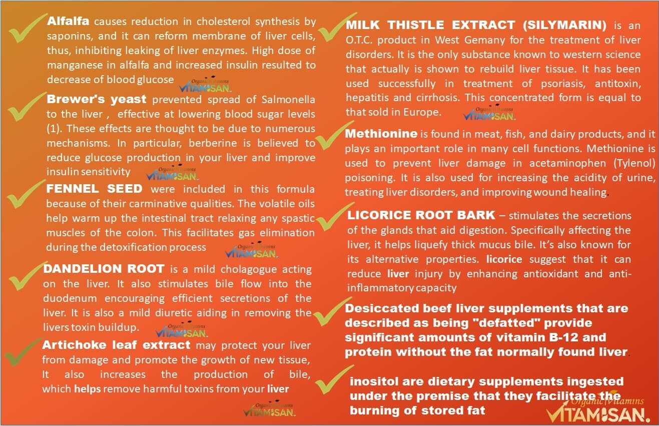 Liver Cleanse Detox Milk Thistle Extracts Silymarin, Artichoke, Dandelion, Vit B 5
