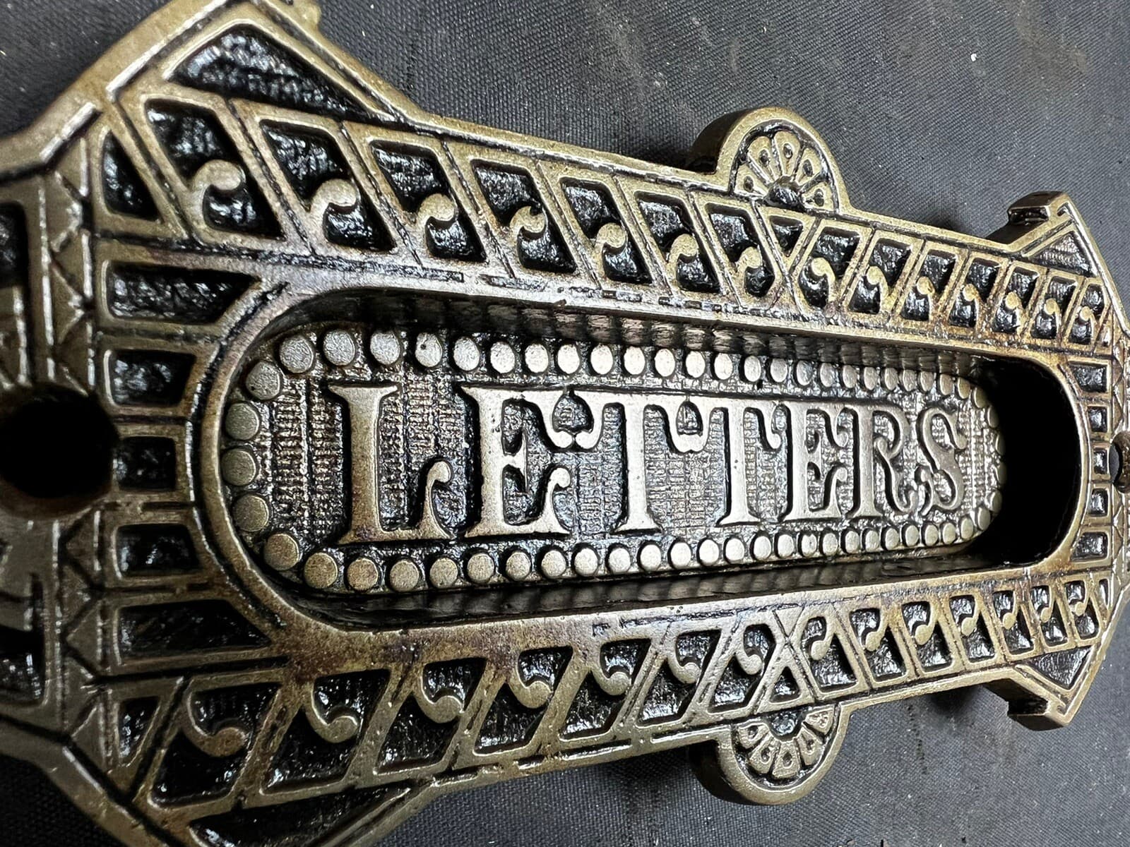 Sargent Bronze Victorian Eastlake Mail Slot 1800’s To 1910