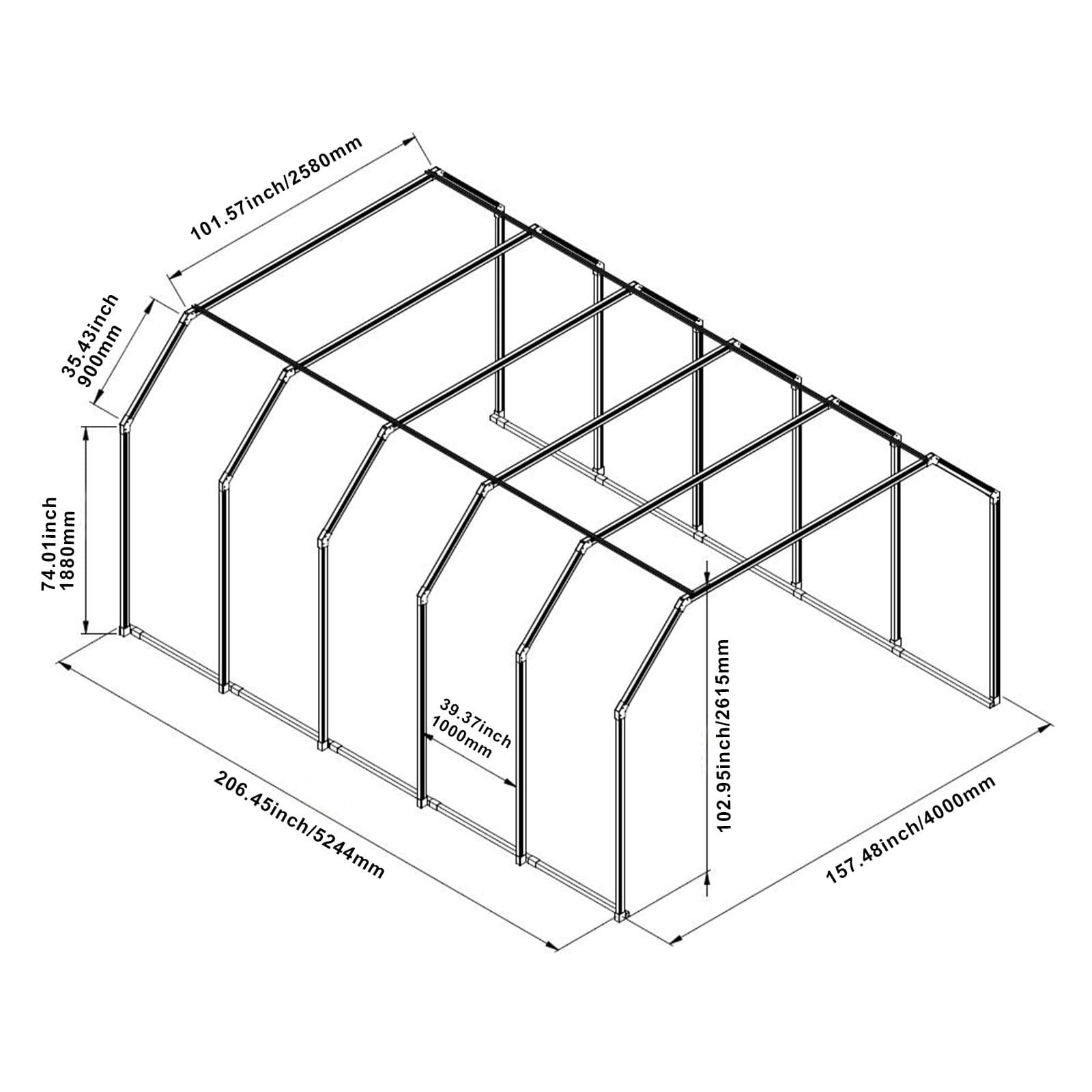 LED Tunnel Lighting Car Detailing Tunnel Light 6500K for Garage Workshop 4