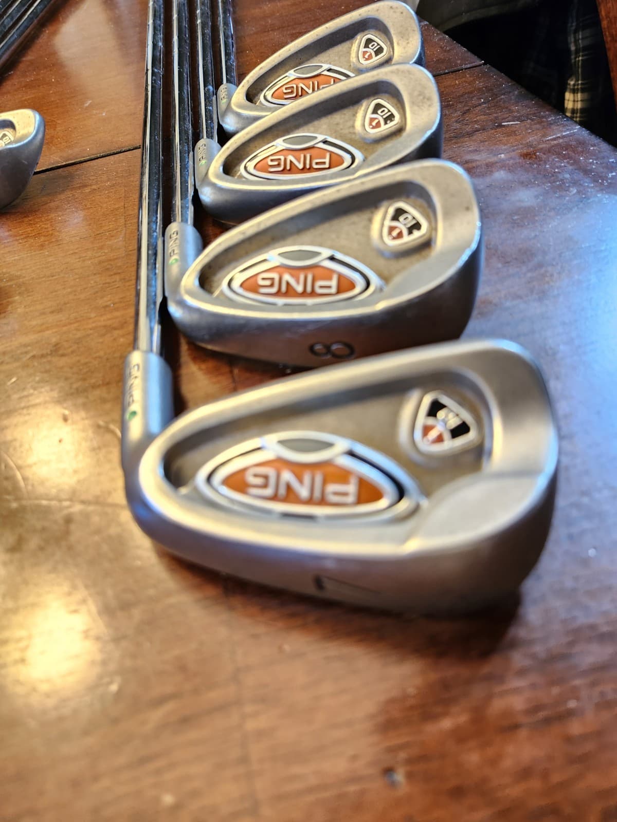 Ping I10 Iron Set 3-Pw Stiff Awt Steel Shafts Good Grips Std Length Green Dot  6