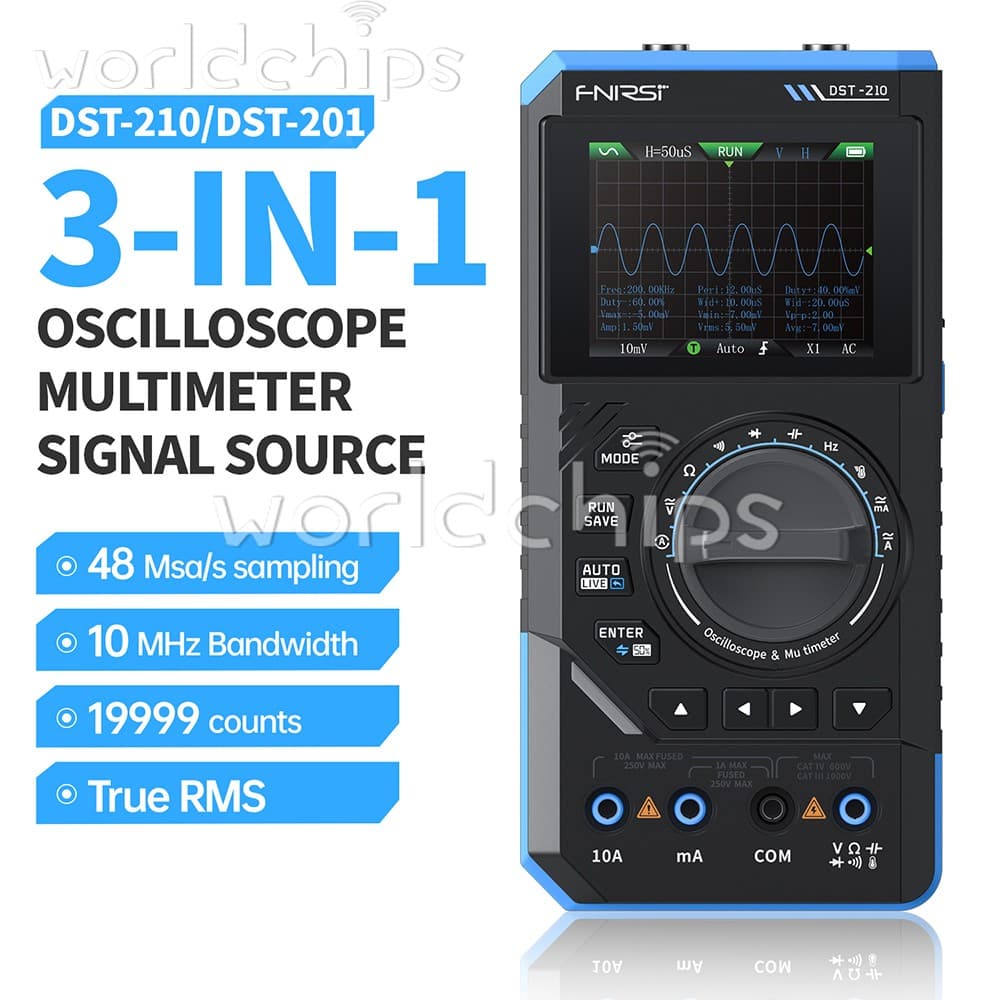 FNIRSI 2C23T 2C53T Digital Oscilloscope Multimeter Function Signal Generator 3