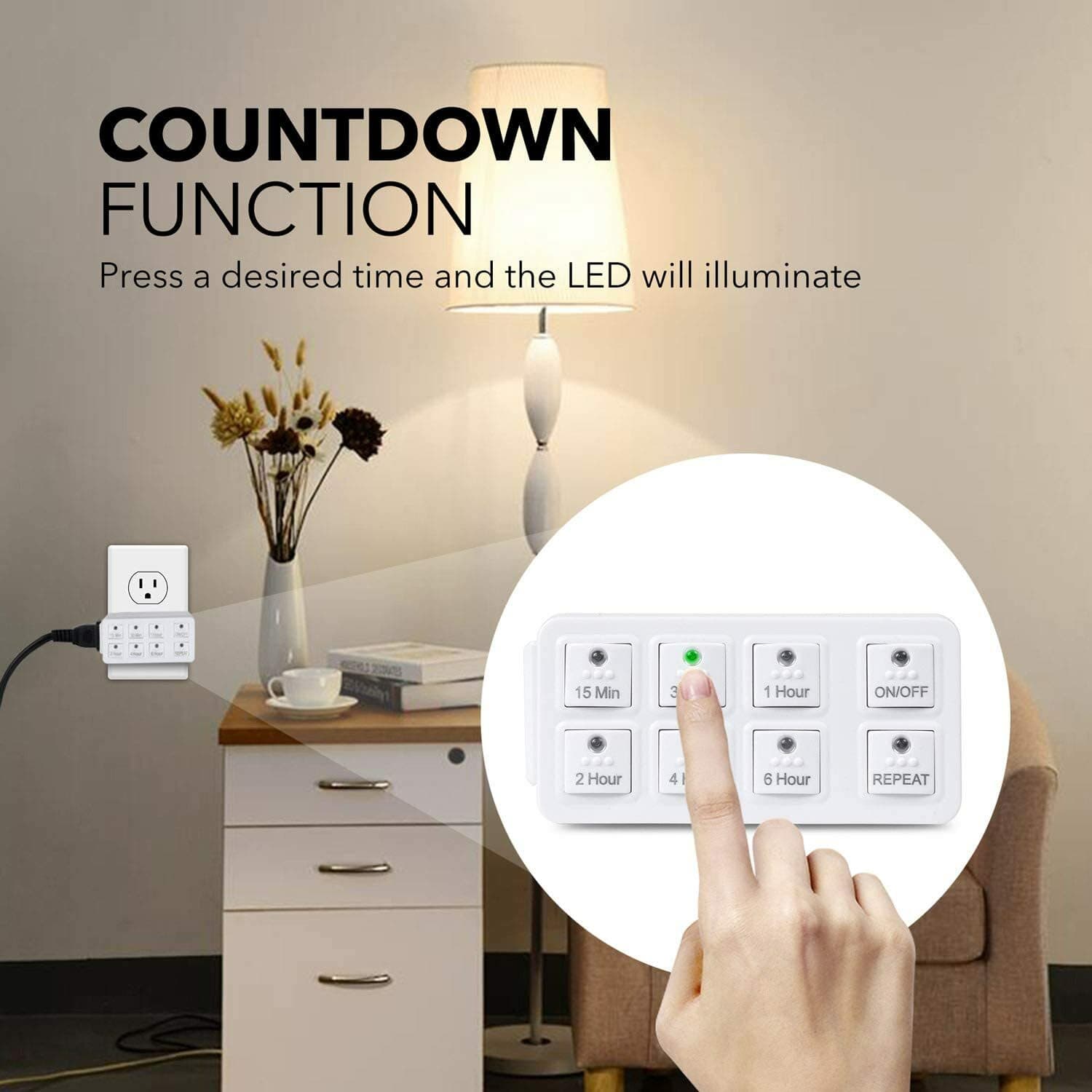 BN- LINK Smart digital countdown timer with repeat function for Charger Security 5