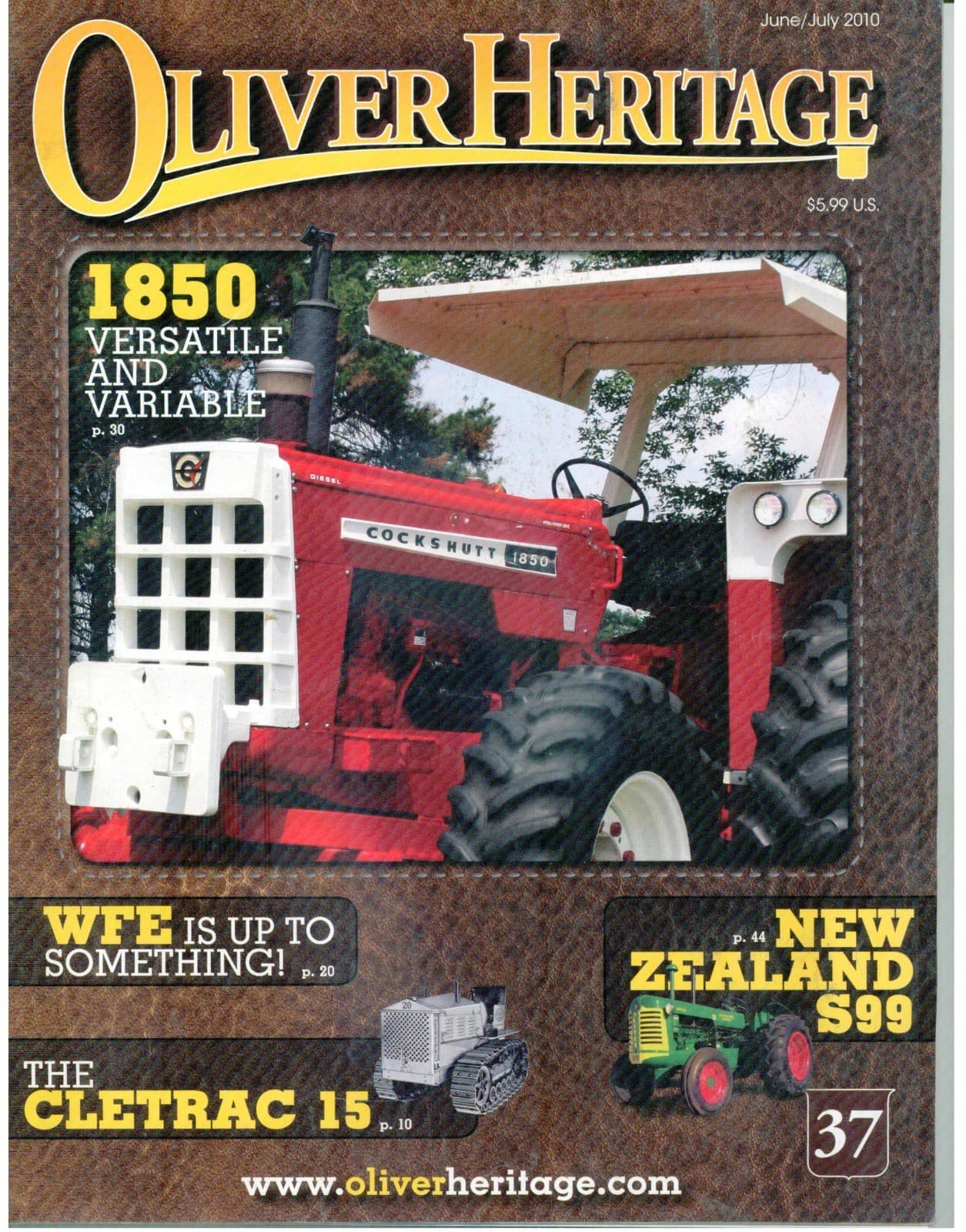 Oliver & Cockshutt 1850 Tractor info, Cletrac 15 and successors 20C AG AG-6