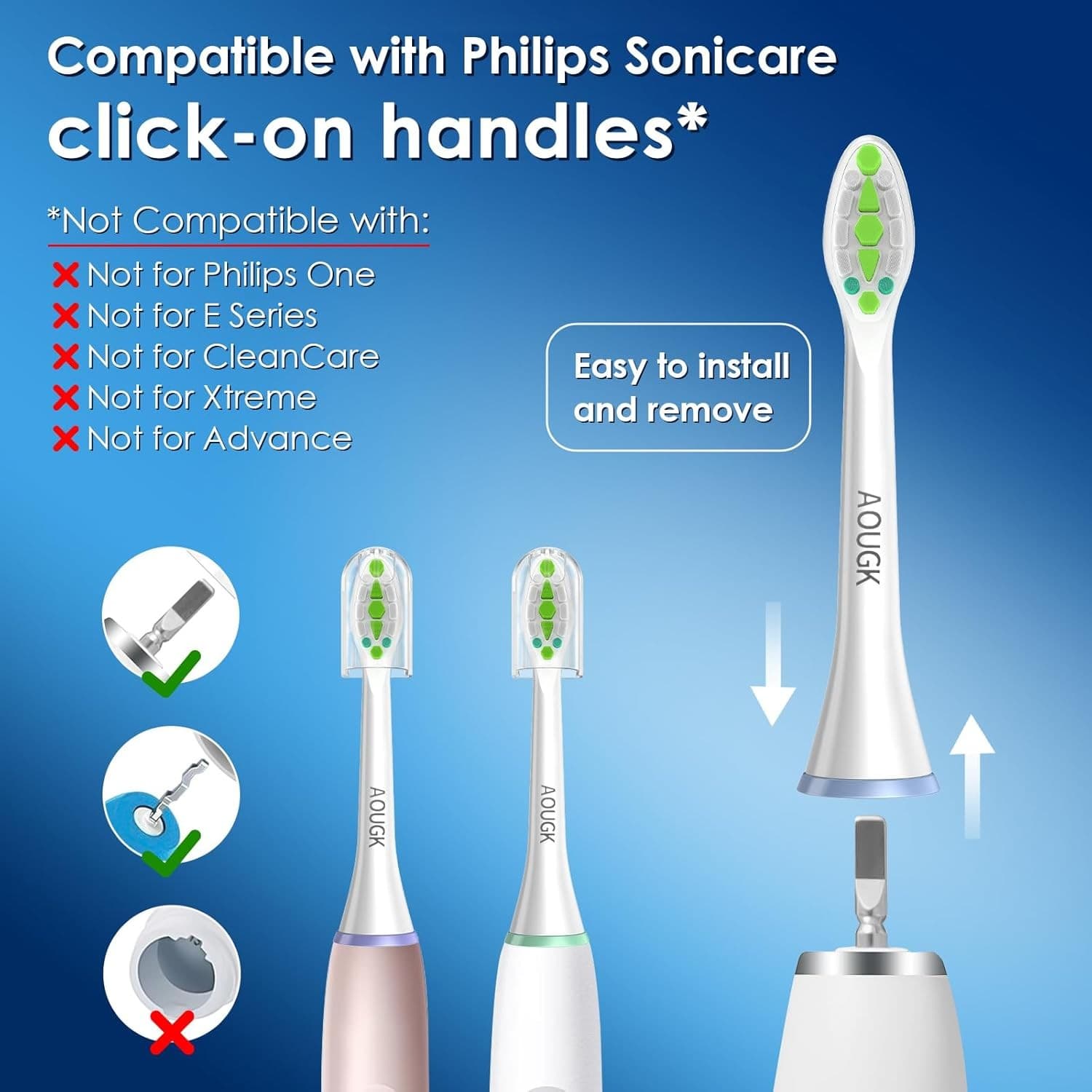 Replacement Brush Heads Compatible with Philips Sonicare Toothbrush Heads wit... 3