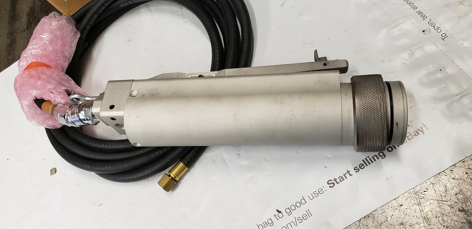 TE 189721-1 Pneumatic Hand Crimping Application Tool, Non-Logic Power Unit NEW 6