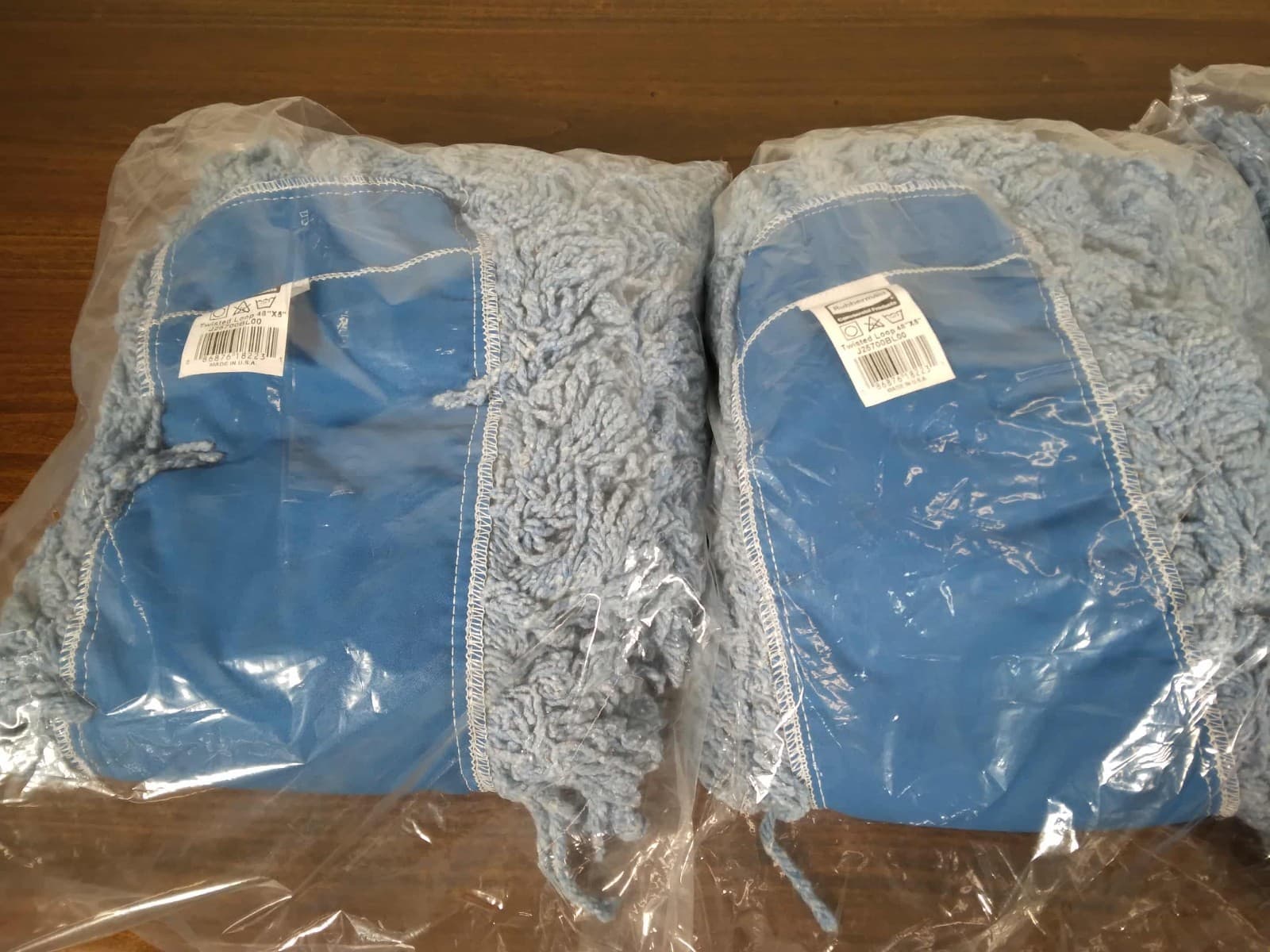 Rubbermaid (3 PACK) FGJ25700BL00 48" X 5" Blue Twisted Loop Blend Dust Mop 3