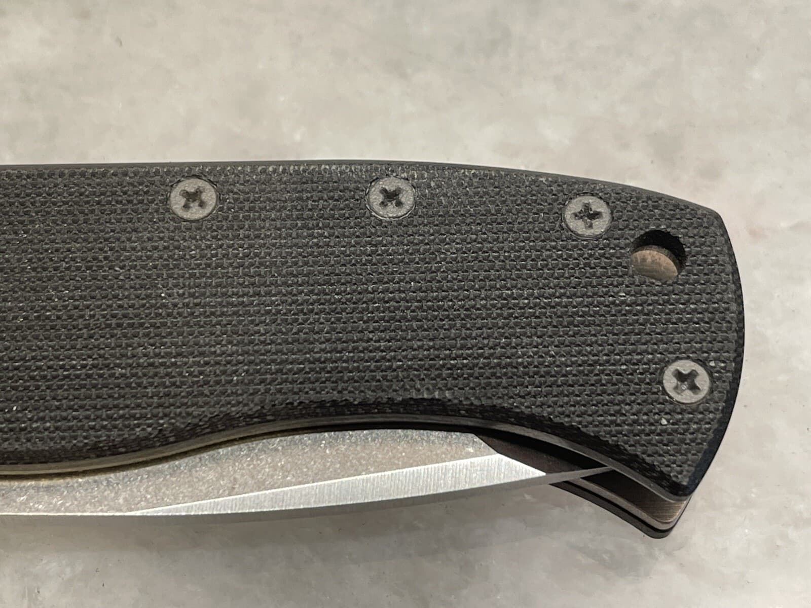 Gray Stainless Screws For USA Emerson Knife Handle With Steel Standoff Models 5