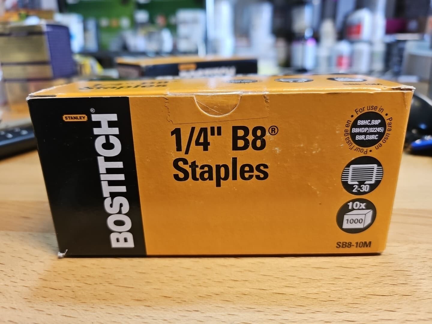 Bostitch B8 PowerCrown Staples 0.25" 10000 Total in 10 Separate 1000 Count Boxes 4
