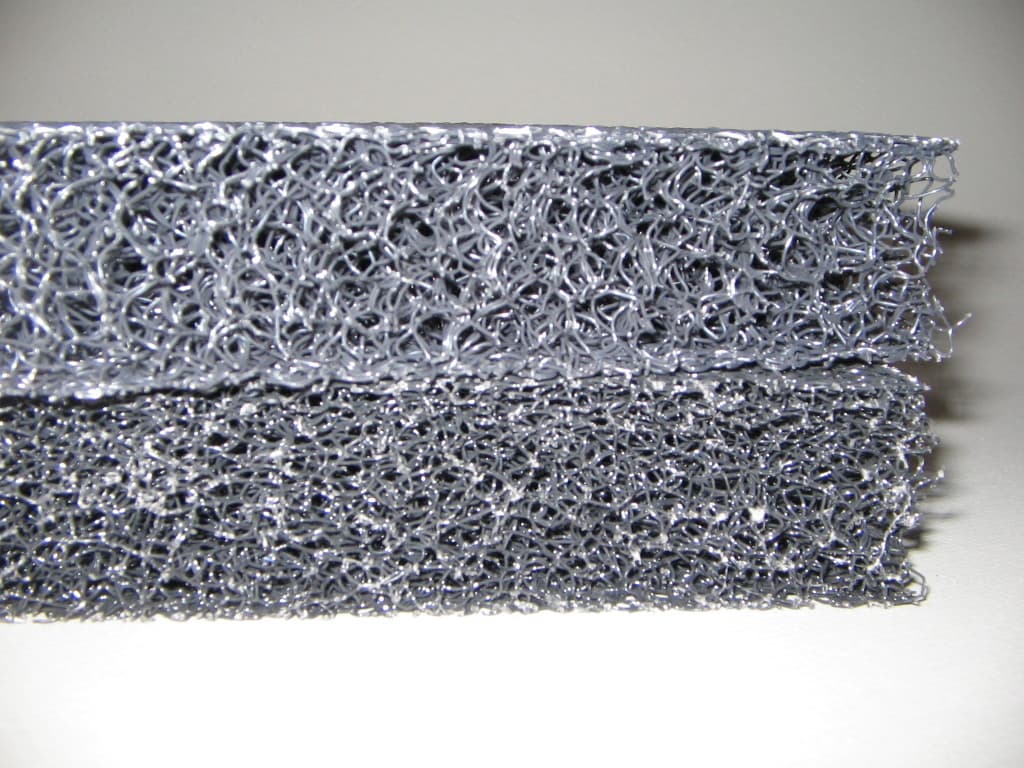 Gray Matala Mat 2-Pack Pond Filter Media - 19" x 24" - High Density -mat-koi 3