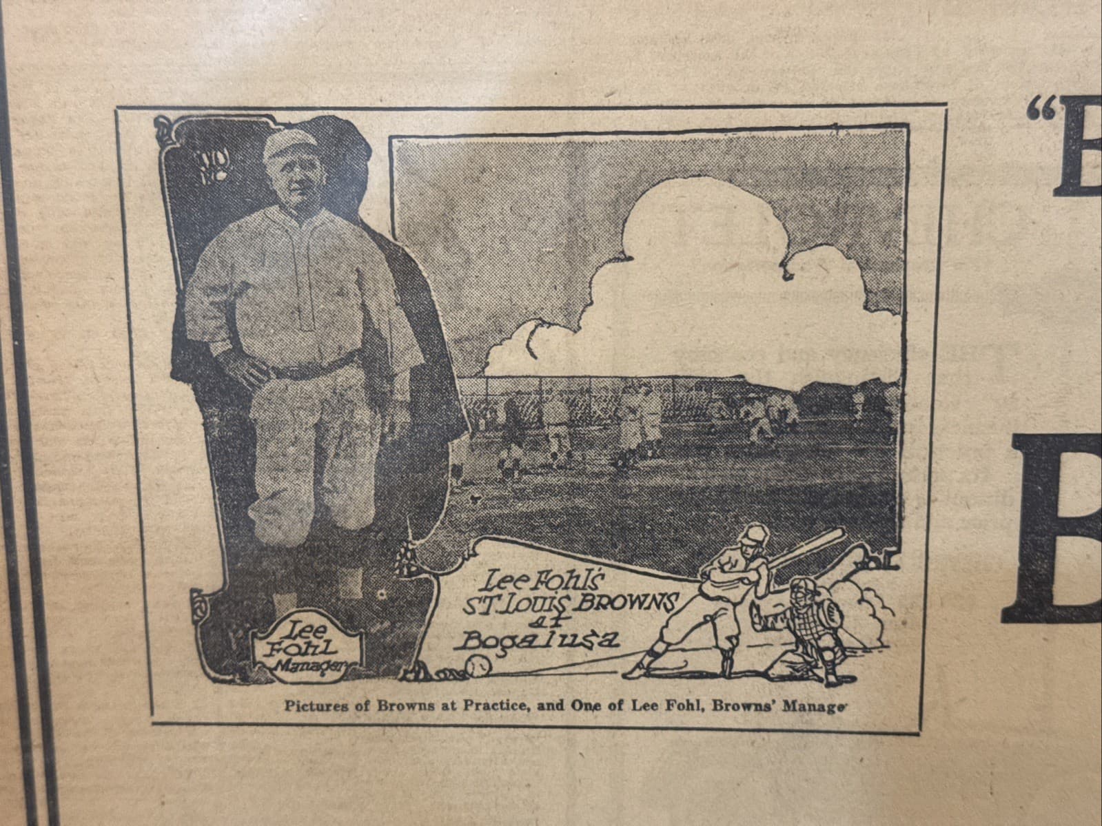 RARE 3-13-1921 Brooklyn Dodgers vs. St. Louis Browns Paper, George Sisler, WOW!! 2