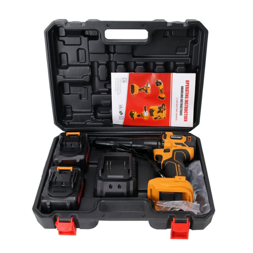 Handheld Brushless Automatic Riveter High-power 21V Electric Cordless Rivet Gun 6