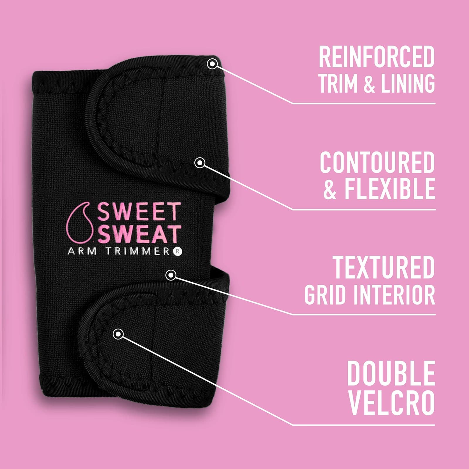 Sweet Sweat Arm Trimmer for Men & Women (Pink, M) 2