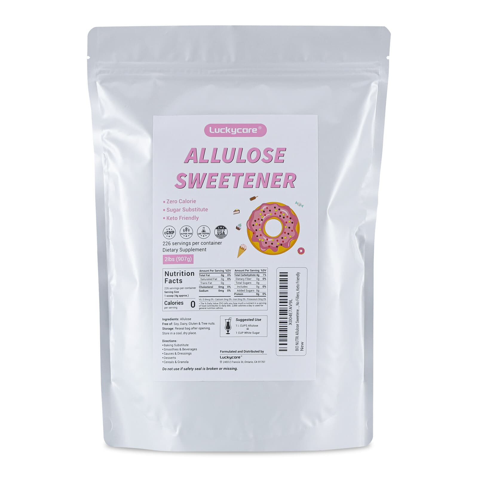 Allulose Sweetener (2lb) - KETO Sugar, Natural Zero Calorie Sugar Alternative 2