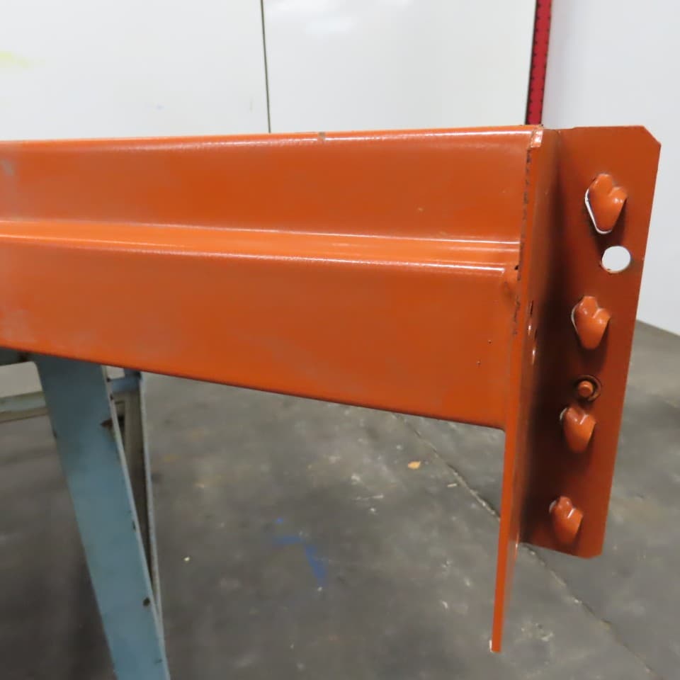 96" x 4" x 1-5/8" 40E Shaved Pin Pallet Racking Beam Shelf 5,015 lbs Lot/1 NEW 5