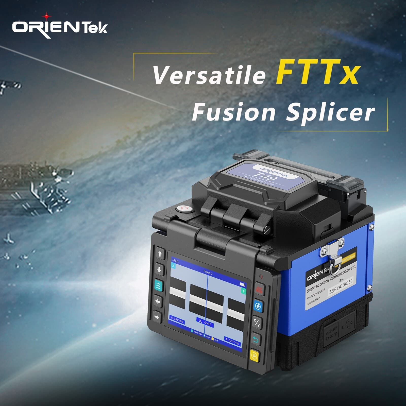High Quality Fiber Optic Fusion Splicer OrienTek T49 8S Splice, 18s Heat Splicer 2