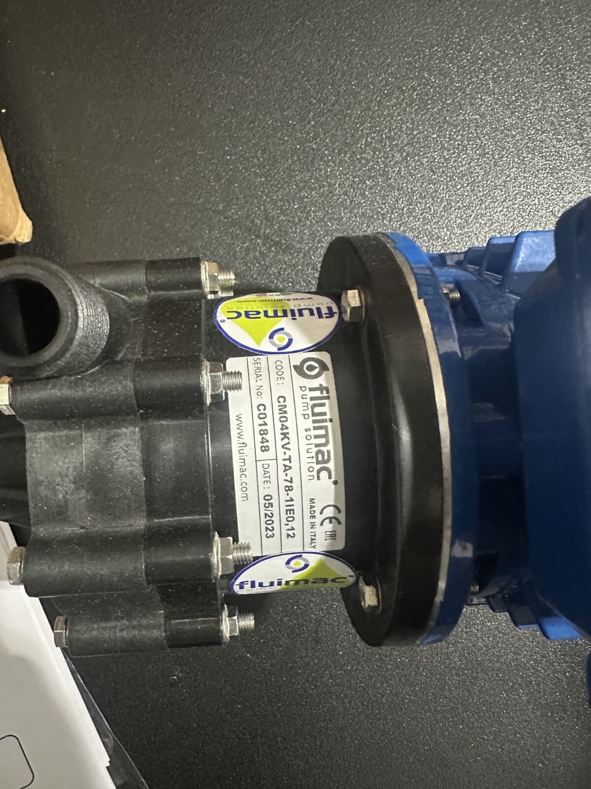 Fluimac CM04KV-TA-78-1- Chemical Pump Magnetic Drive 0.12kW PVDF 3