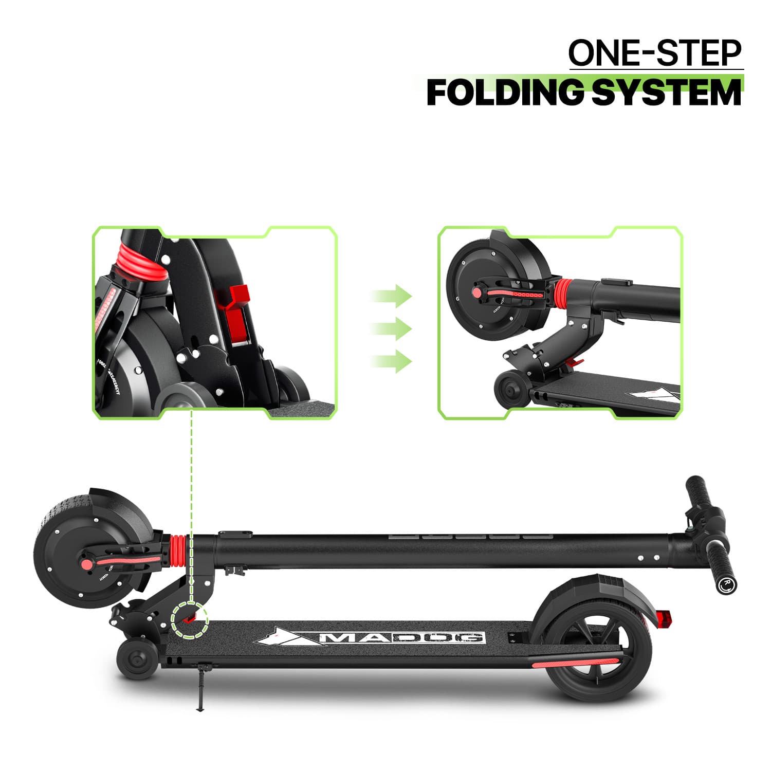 Folding Adult Electric Scooter Lightweight 19 mph High Speed Safe Urban Commuter 3