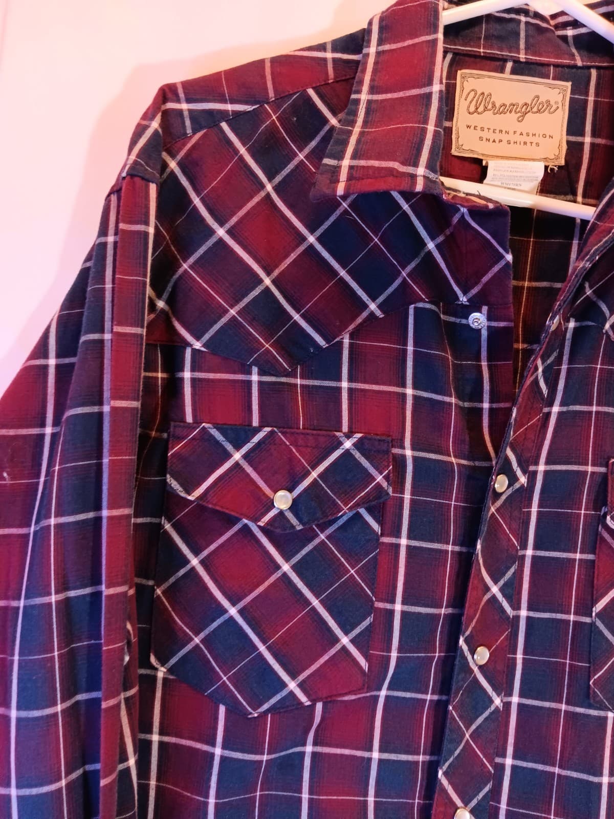 Wrangler Men's Long Sleeve Plaid Shirt 6