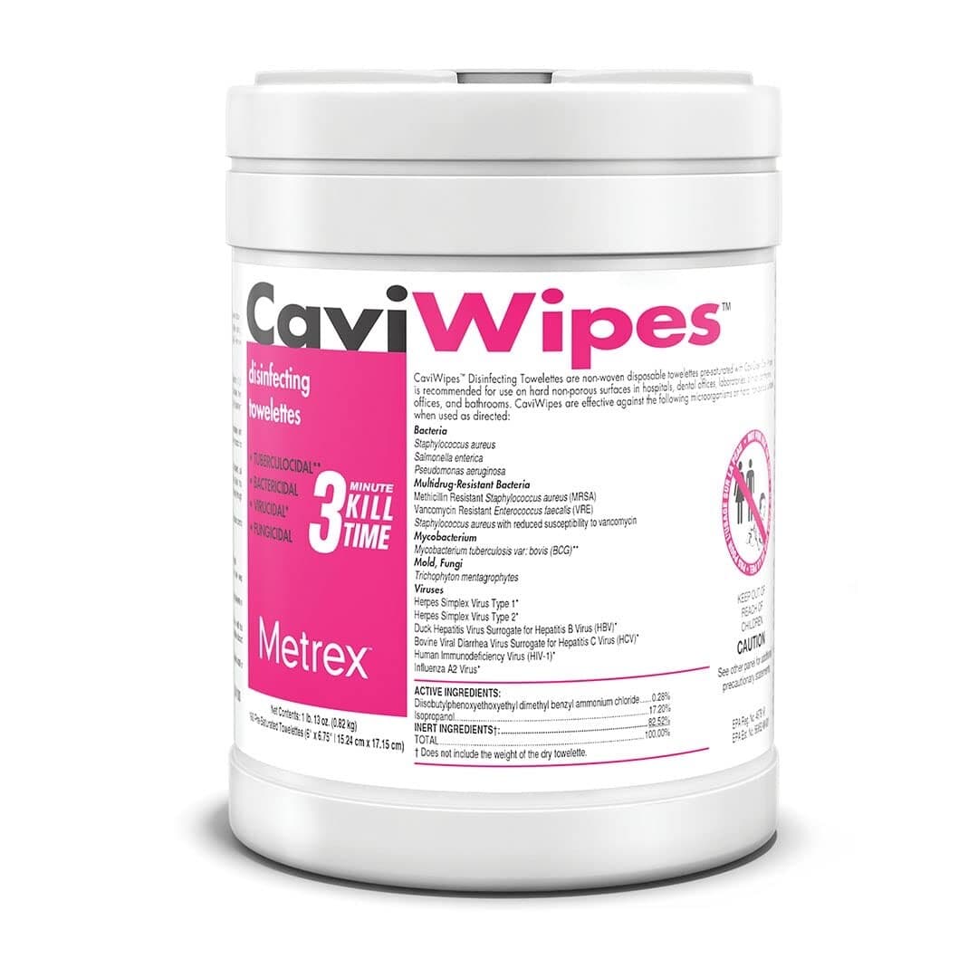 Metrex CaviWipes - Cavicide Germacidal Cleaner Wipes 160 ct