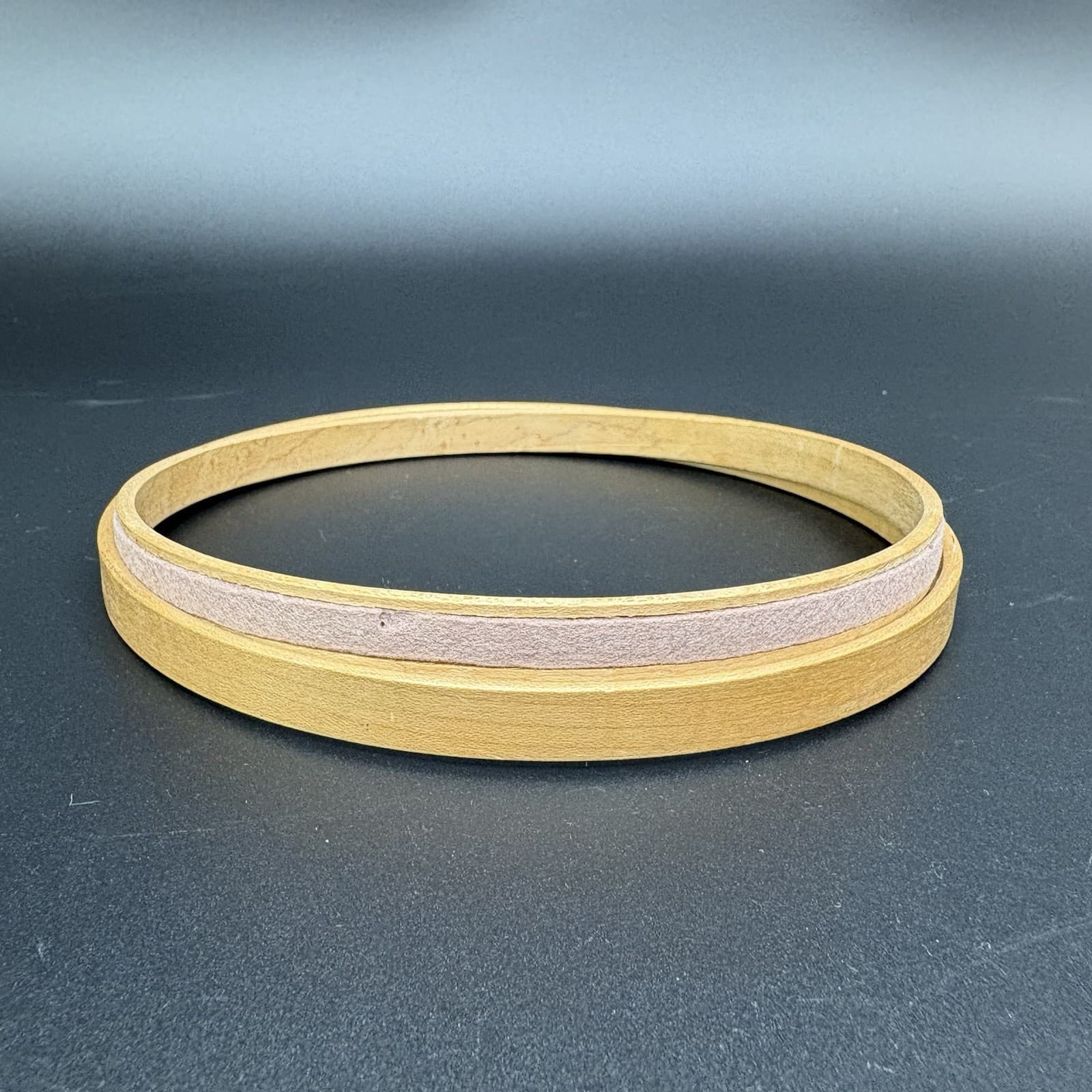 Vtg Duchess 6" Round Wood Embroidery Hoop Felt Cushion Lined Sewing Needlepoint 2