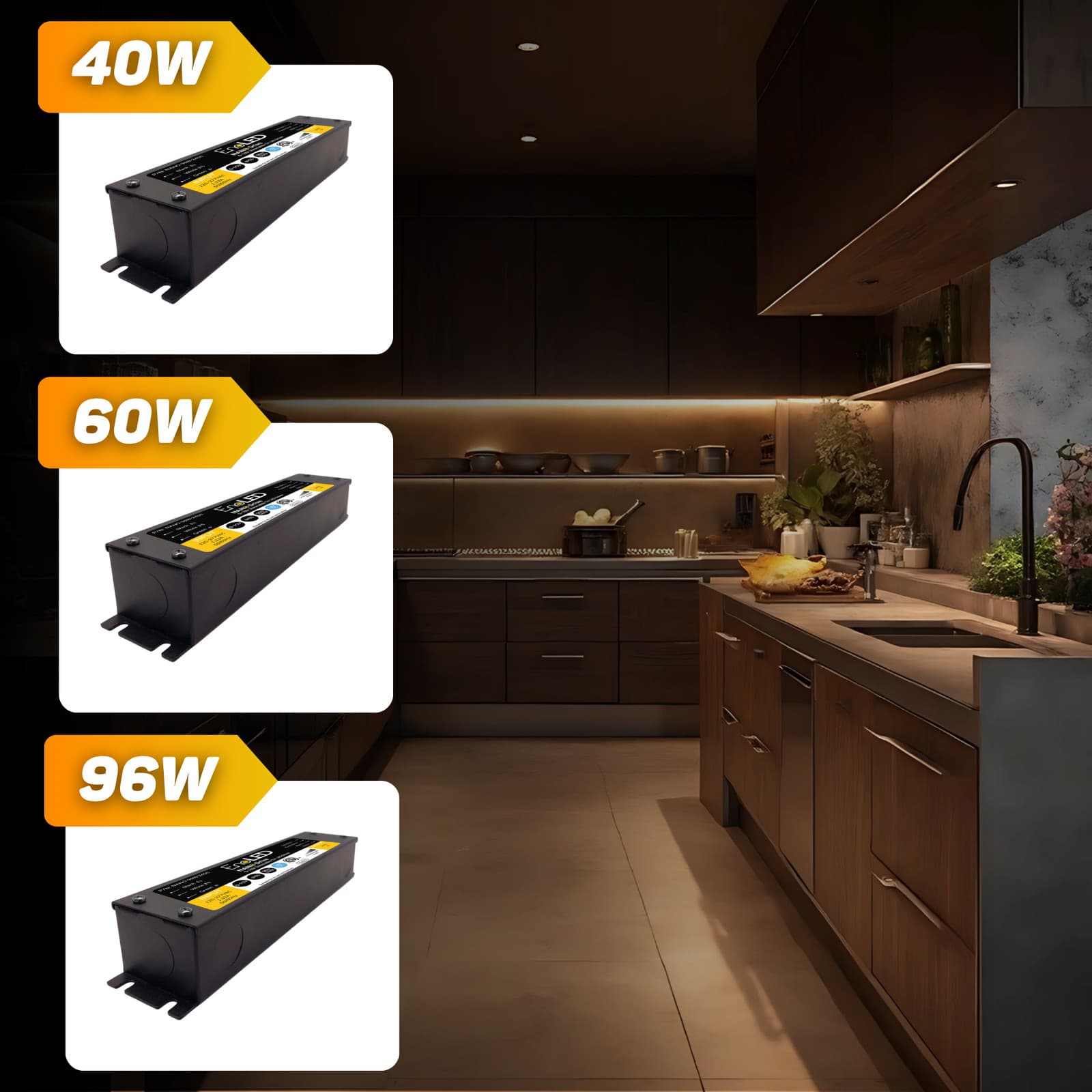 EnoLED Dimmable CV LED Driver NanoDrive Series IP65 24V Indoor and Outdoor 5