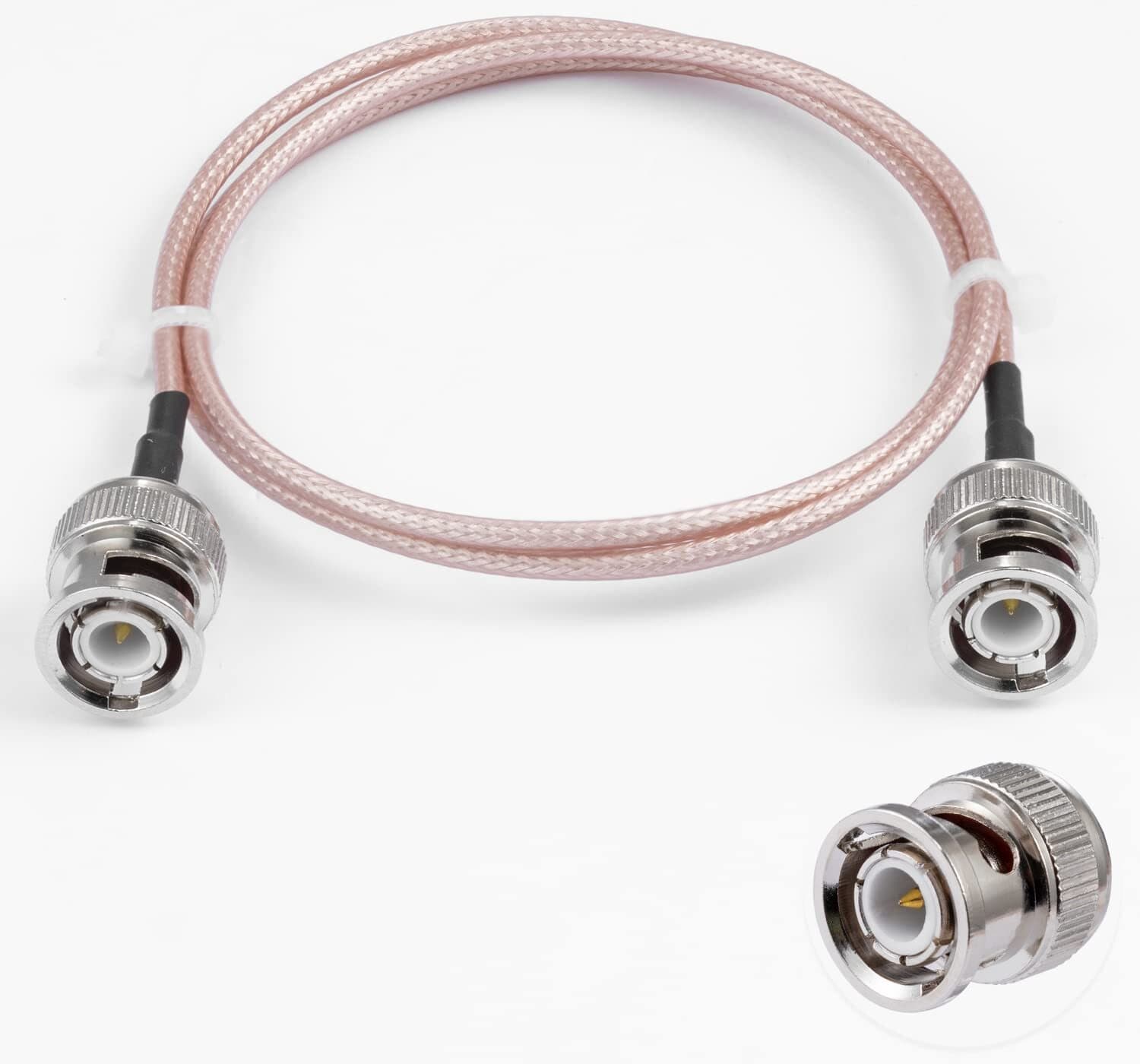 BNC MALE TO BNC MALE RG316 50-OHM COAX CABLE JUMPER PIGTAIL 1 FT/3 FT (30/100CM) 3