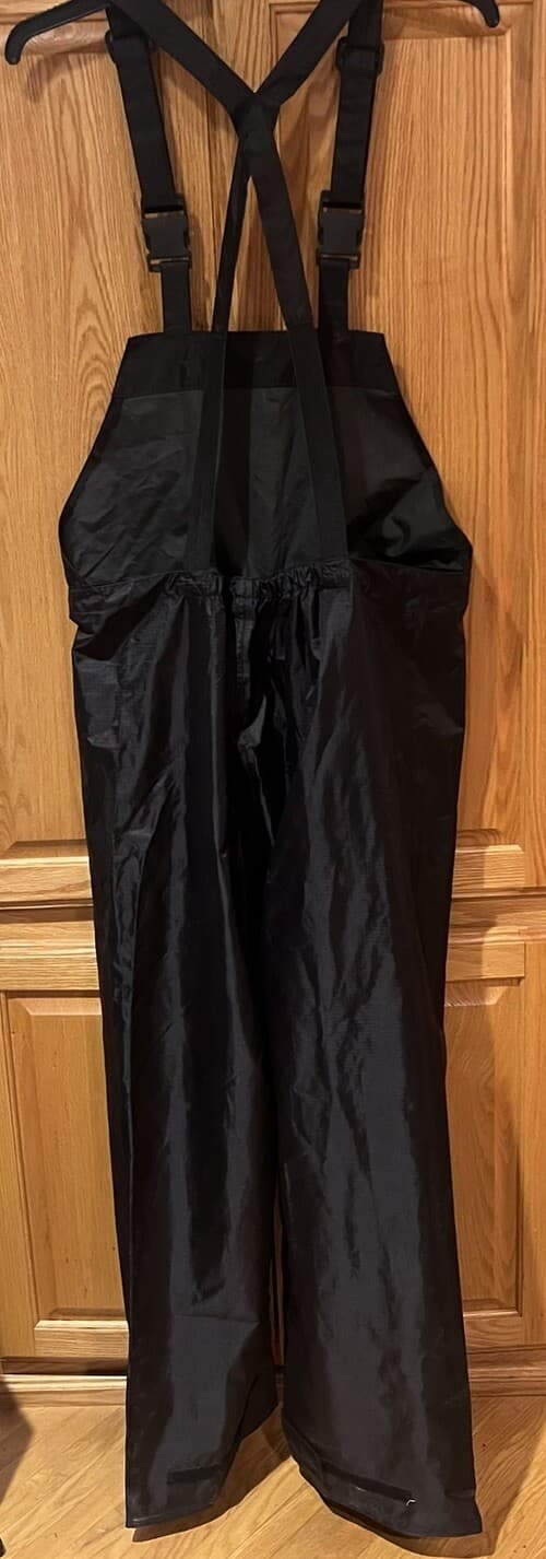 Viking Open Road Black Rain Bib Overall Windproof Waterproof RIP-STOP 150D Large 5