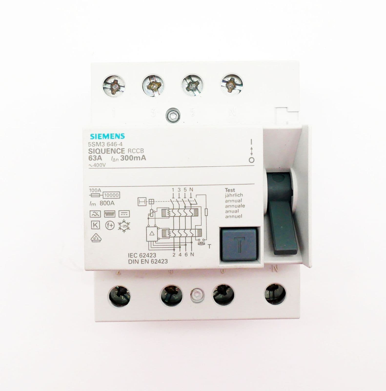 Siemens SIQUENCE 5SM3 646-4 residual current circuit breaker type B 300mA -unused/original packaging- 2