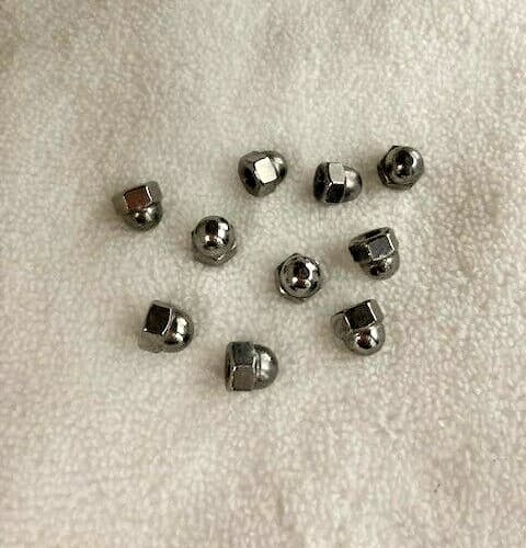 10-32 ACORN CAP NUT, Plain Finish, Stainless Steel (25 pcs)