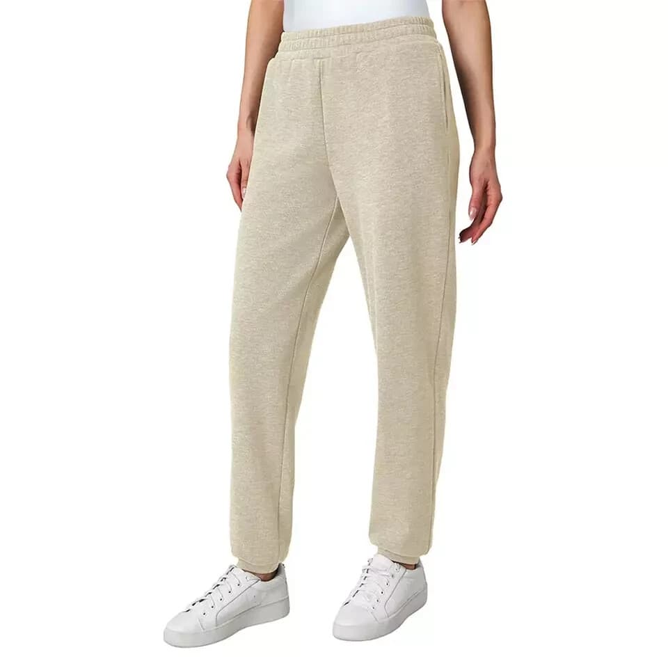 Mondetta Women's Heathered Fleece Jogger Pants, Irish Cream, Size XXL 2