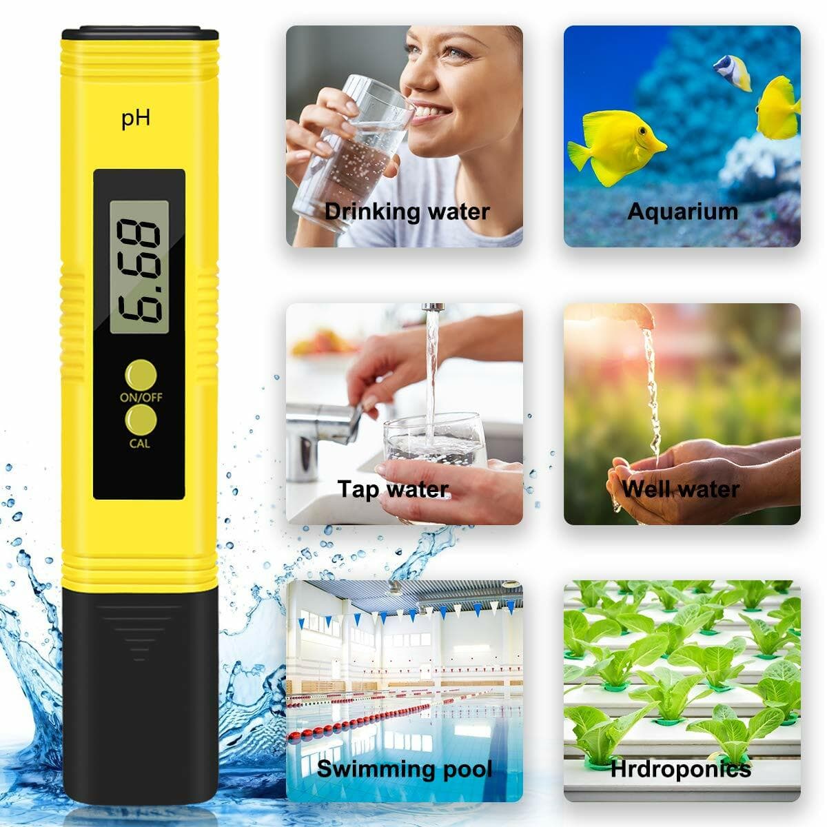 Digital Electric PH Meter LCD Tester Pocket Hydroponics Aquarium Water Test Pen 2